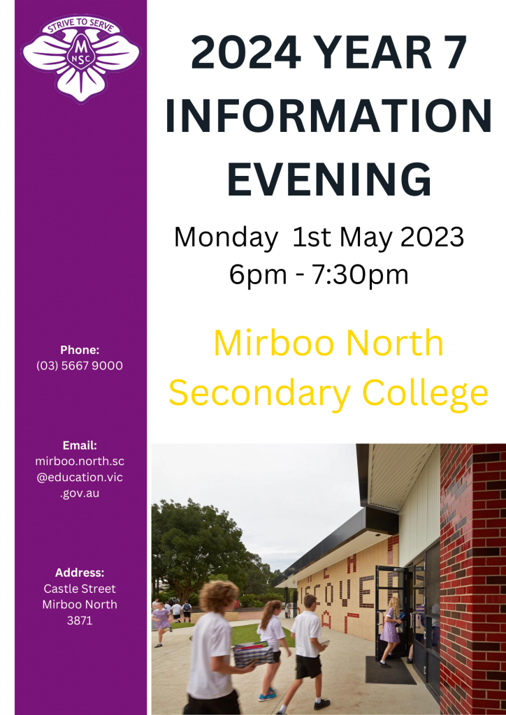 2024 Student Information Evening Mirboo North Secondary College   2024 Student Information Evening 724x1024 